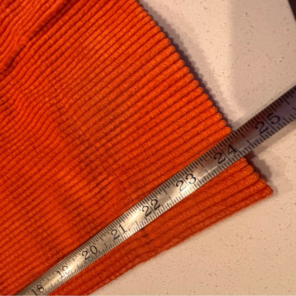 Bright Orange Corduroy Pants - Picture 6 of 11